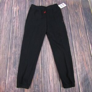 Wilson NEW NWT Teen Large Black Fleece Sweatpants Gym Active Yoga Comfy Sports